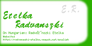 etelka radvanszki business card
